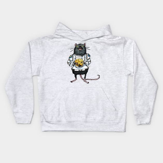Rat Astronaut! Kids Hoodie by The Comedy Button